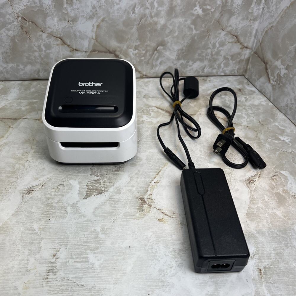 Brother VC-500W Color Label Printer ZINK Genuine CZ-1003 3/4" Tape Roll Included